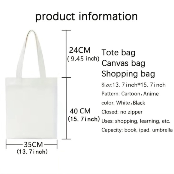 Only 1 LEFT! ๐ HARRY STYLES MERCH: Large Canvas Pleasing ๐ Tote - Picture 3 of 4